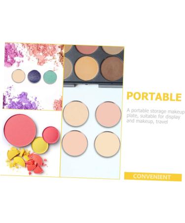Balacoo 200 Pcs Eye Shadow Disk Eyeshadow Small Cosmetic Palettes Lipsticks Holder Miss Vice Board Tinplate - Buy Online on GoSupps.com