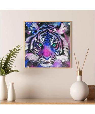 Animal Tiger Full Drill 5D Diamond Painting Kit for Adults and Kids - DIY Diamond Art 30x30cm - Buy Online on GoSupps.com