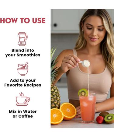 Multi Collagen Peptides Powder Unflavored Grass-Fed Types I II III V X with Biotin Hyaluronic Acid Probiotics & Vitamin C Supports Hair Skin Nails & Joints Non-GMO 41 Servings - Buy Online on GoSupps.com