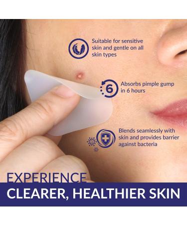 SKIN Large Square Acne Pimple Patch Value Pack - Hydrocolloid & Salicylic Acid for Clear Skin (20 Patches 30 Days Supply) - Fast International Shipping - Buy Online on GoSupps.com