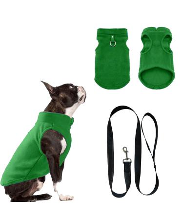 Dog coat dog sweater chihuahua clothing dog sweater small dogs dog coat for small dogs dog coat with dishes winter coat dog for small dogs inside and outdoor use (green XL) Green XL