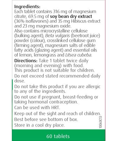 A.Vogel Menopause Support | Soy Isoflavones, Magnesium & Hibiscus | 60 Tablets | Peri, Meno & Postmenopause Symptoms - Buy Online on GoSupps.com