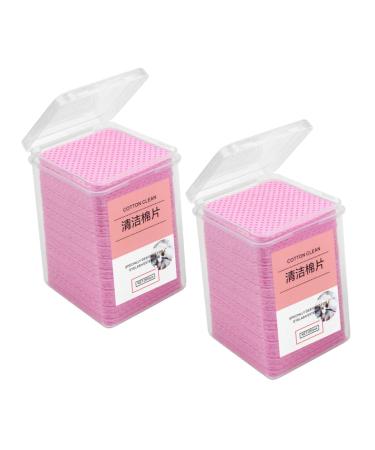 NOLITOY 2000 Pcs Glue Wipes Eyelash Extension Eyelashes with Glue Eyelash Glue Wipers Lash Remover Glue Wiping Cloth Lash Accessories Nursing Accessories Non-Woven Fabric Supplies Boxed