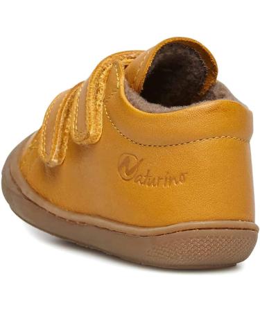 Naturino Cocoon VL Leather First Steps Shoes - 3 UK Child, Orange - Buy Online on GoSupps.com
