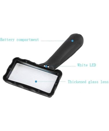Professional Hd Oversized Led Handheld Magnifier with Light 10X Lens Oversized Reading Magnifier for Reading Books Newspapers Maps Coins s and Crafts Full of Stars - Buy Online on GoSupps.com