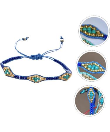 Amosfun 2 Pcs Colorful Bead Bracelet Womens Bracelet Embroidered Wrist Chain Woven Strand Bracelet Wristbands Colorful Beaded Bracelets Arm Ornament Beads Accessories Miss Decorate 25x1cm As Shown - Buy Online on GoSupps.com