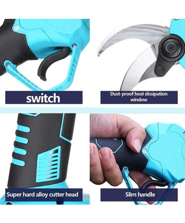 21V Professional Cordless Electric Pruning Tree Branch Pruner Easy to Operate 30Mm Cutting Diameter 6-8 Working Hours (2 Batteries) Small Gift - Buy Online on GoSupps.com
