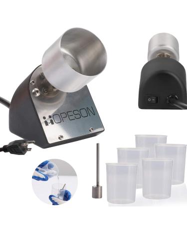 Epoxy Resin Mixer, Stainless Steel Outer Layer 36r/min Electric Tumbler Stirrer Machine with Extra Stainless Steel Heavy Mixer Stick and 5 Cups(100ml) for Making DIY Glitter Tumbler (Patent Pending)