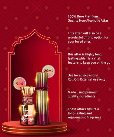 Adil.qadri Shanaya Attar for Men & Women | Arabic & French Blend | Chocolate Amber & Wood Fragrance Notes | Long-Lasting Non-Alcoholic Roll-On Attar | Ideal Gift |5.5ML Pack - Buy Online on GoSupps.com