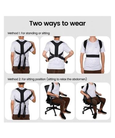 Medical Back Shoulder Posture Corrector Adjustable Clavicle Correct Brace Unisex Upper Back Shoulder Lumbar Support Belt Corset (Size : XXL) - Buy Online on GoSupps.com