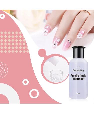 Acrylic Powder and Liquid Set - Eleanore's Diary Professional Nail Extension Kit with Monomer, Base Coat, Top Coat, Nail Brush, Forms, File, 3 Colors Powder - Gift for Women - Buy Online on GoSupps.com