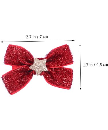 ABOOFAN 4 Pairs Bow Tie Bowknot Hairbands Barrette Ponytail Hair Ties Elastic Hair Band Elastic Hair Tie Christmas Bowknot Hairpin Bowknot Barrette Bride Star Shape Fabric Props - Buy Online on GoSupps.com