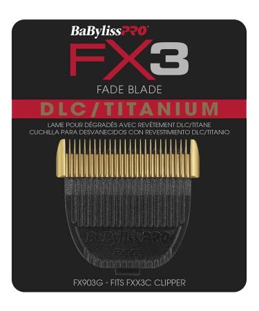 BaBylissPRO FX3 Clipper Replacement Ultra Thin Fade Blades - DLC Nickel Titanium | Best International Shipping - Buy Online on GoSupps.com
