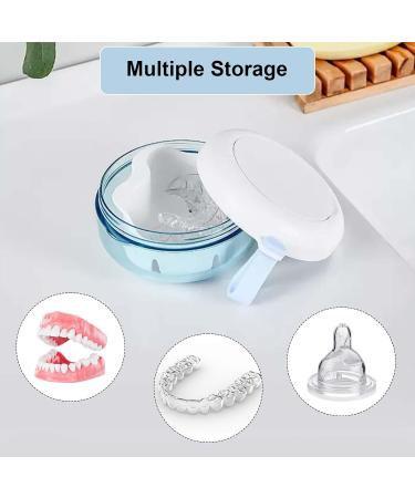Prosdese Mirror Denture Box with Filter - Portable Bite Can & Toothpaste Tin for Safe Storage of Braces Bite Rail & False Teeth - International Shipping Available - Buy Online on GoSupps.com
