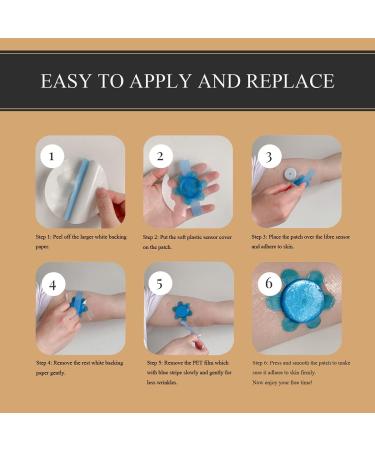 Waterproof Adhesive Patches for Freestyle Libre | 40+1 Pack Sensor Covers | Durable Blue Libre Over-Patches & Plastic Cover - Buy Online on GoSupps.com