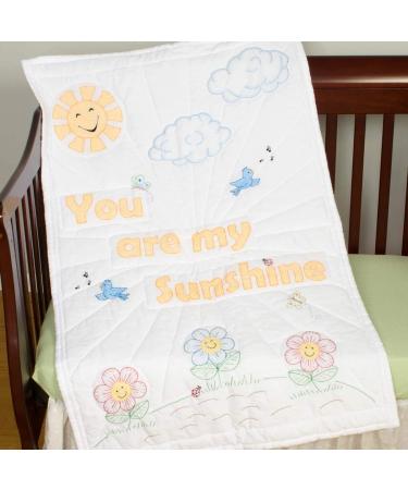 Jack Dempsey Needle Art 'You are My Sunshine' Baby Quilt in White - Shop Now! - Buy Online on GoSupps.com