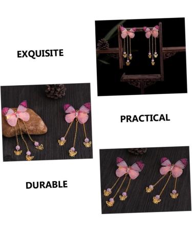 FOMIYES 5 Pairs Hanfu Butterfly Headdress Hanfu Hair Clip Kids Hairpin with Tassel Fabric Hairpin Metallic Hair Clips Hair Barrettes Tassel Hair Clips Alloy Accessories Child Kimono - Buy Online on GoSupps.com