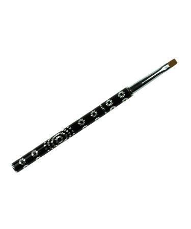 Buy N&BF Profi Gel Brushes - Black Size 4 | Premium Kolinsky Nail Art Brush for Gel & Acrylic Design | Red Marten Hair Quality - Buy Online on GoSupps.com