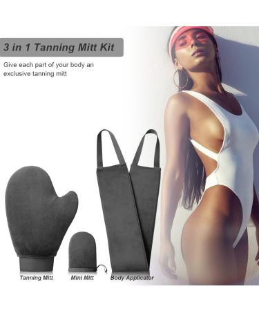 Self Tanning Mitt Applicator - 3 in 1 Tanning Glove for Effortless Sunless Tan | Premium Self Tanner Mitts - Buy Online on GoSupps.com