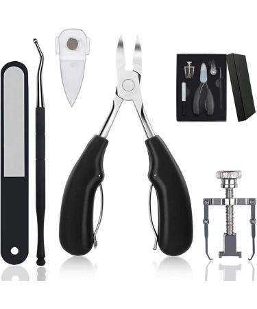 Toe Nail Clipper - Stainless Steel Toenails Trimmer | 5-Piece Painless Toenail Treatmentt Tools | Comfortable Toenail Clippers for Ingrown Toenail Care General Nail Care Preventing Infectionn - Buy Online on GoSupps.com