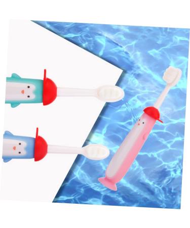 FRCOLOR Teething Toy Set for Babies - 2pcs Suction Cup Manual Toothbrush & Travel Accessories | Safe & Fun Children's Supplies - Buy Online on GoSupps.com
