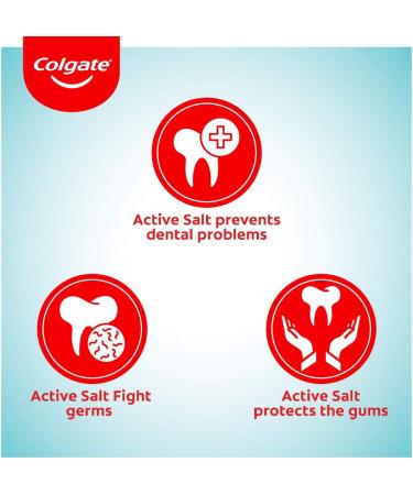 Colgate Toothpaste Active Salt - 100 G (Salt) - Freshening Plaque Bad Breath(3.5 Ounce) - Buy Online on GoSupps.com