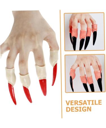 Toyvian Halloween Costumes Witch Nail Art Zombie Finger Nail Fake Witch Nail Claw Witch Finger Fake Witch Nail Finger Finger cots Pearlescent Halloween Costume - Buy Online on GoSupps.com
