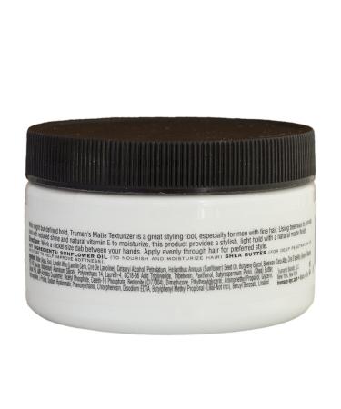 Truman's Men's Matte Texturizer Pomade - Medium Hold, Natural Finish - 3.4 oz - Buy Online on GoSupps.com