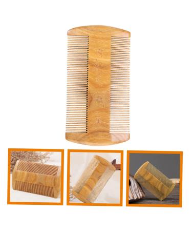 Fomiyes Green Sandalwood Beard Comb for Men - Portable Wooden Hair Care Tool - Buy Online on GoSupps.com