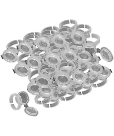  Beavorty Beavorty 200pcs Disposable Glue Ring Glue Ink Ring Cup Ring Holder Ink Cups Microblading Ring Cups Glue Ring For Eyelashes Disposable Ink Ring - Buy Online on GoSupps.com