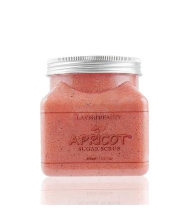 Apricot Face & Body Scrub Exfoliating & Purifying Sugar Scrub For Healthy Glow 450g