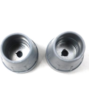 fiXte Heavy Duty Rubber Ferrule Tips with Metal Washer for 25mm Poles - Grey (Pack of 2) - Buy Online on GoSupps.com