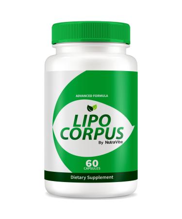 NutraVibe Lipo Corpus - Official Formula for a Fit and Healthy Body All-Natural Ingredients to Support Energy and Overall Health Premium LipoCorpus Pastillas Reviews (60 Capsules)