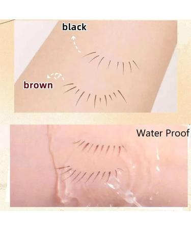 Double Tip Lower Eyelash Pencil Long Lasting Waterproof Liquid Eyeliner Two-Claw Bottom Lashes Pencil 0.01MM Waterproof Anti-Smudge (2*Brown) - Buy Online on GoSupps.com