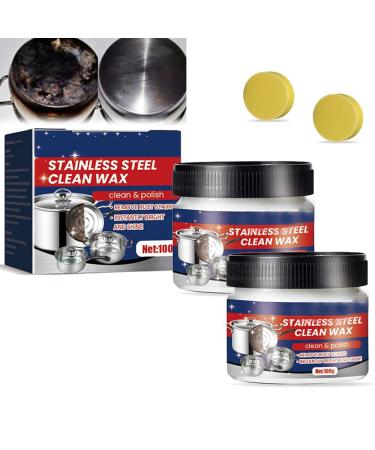 LXCJZY Stainless Steel Clean Wax Magical Nano-Technology Stainless Steel Cleaning Paste Rust Remover for Stainless Steel Stainless Steel Cleaner and Polish (1)
