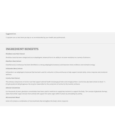 Ortho Molecular Adren-All Capsules 120 Count - Potent Adrenal Support Supplement - Buy Online on GoSupps.com