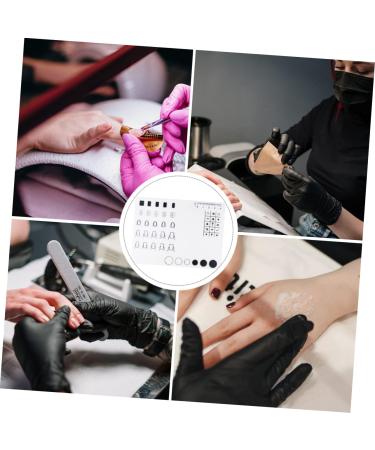 HAPINARY Nail Art Soft Silicone Pad Silicone Stamping Plate Nail Polish Practice Pad Nail Art Stamping Mat Nail Sticker Guide Nails Silicone Mat Manicure Mat 38x29cm White - Buy Online on GoSupps.com