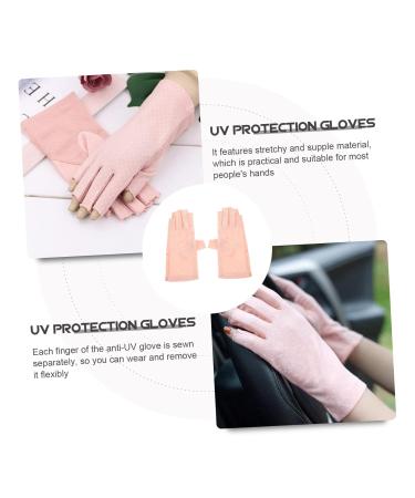 CRILSTYLEO 1 Pair Sun Protection Half Finger Gloves Women Nail Salon Supply Fingerless Manicure Gloves Manicure Protective Accessory Anti-uv Gloves Manicure Fingerless Gloves - Buy Online on GoSupps.com