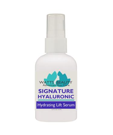 Signature 100% Pure Hyaluronic Acid Wrinkle Serum - Best Hyaluronic Acid for Face - No Parabens - Perfect Plumping Moisturizer for Wrinkles Fine Lines Dry Aging Skin 2oz 2 Fl Oz (Pack of 1)