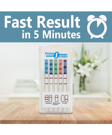 Prime Screen 6 Panel Oral Saliva Drug Test Kit - 5 Pack for Employment & Insurance Testing (AMP, COC, MET, OPI, PCP, THC) | ODOA-166 - Buy Online on GoSupps.com