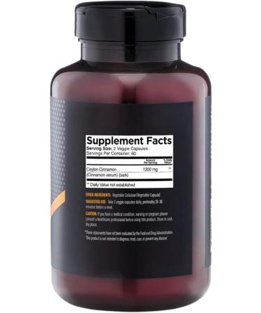 Kiva Premium Ceylon Cinnamon Powder Capsules (120 Veggie Capsules), Pure Ceylon Cinnamon from Sri Lanka, Vegan, Non-GMO, Gluten-Free - Buy Online on GoSupps.com