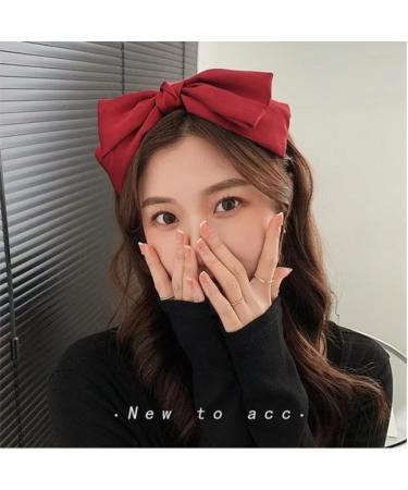 1 Piece Women's Headband with Satin Bow Headbands Headwear Bow Hair Band Hair Bands Headband Hair Accessories for Women Girls Daily Wear Cream - Buy Online on GoSupps.com