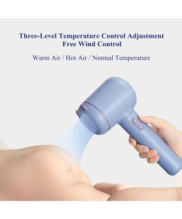 Cordless Hair Dryer Low-Heat USB Rechargeable Blow Dryer Professional Hair Blow Dryers w/3 Heat Settings for Women/s/Kids Ourdoor Camping Beaches Blue - Buy Online on GoSupps.com