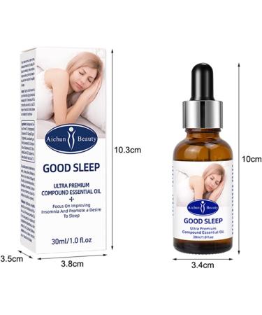 AICHUN BEAUTY Improve Good Sleep Ultra Premium Compound Essential Oil Promote a Desire to Sleep Relax Calm Nerves 30ml/1.0fl.oz - Buy Online on GoSupps.com