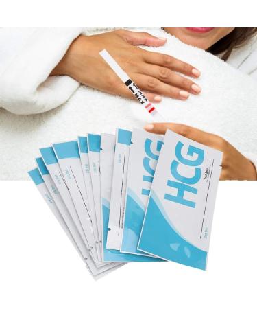 10 Pack HCG Urine Pregnancy Test Strips - Early Detection High Sensitivity Easy to Use - International Shipping Available - Buy Online on GoSupps.com