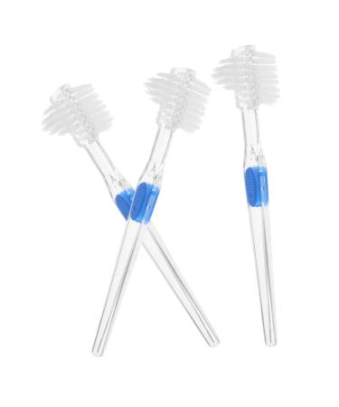 Ultechnovo 15 pcs wrong three -sided toothbrush care extra soft toothbrush cleaning brush prosthesis cleaner prosthesis brush toothbrush holding brush cleaning agent toothpaste double head
