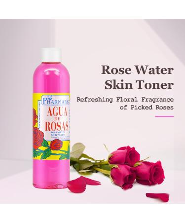Buy Agua De Rosas 4 Oz. Rose Water - Natural Hydrating Facial Toner for Glowing Skin | International Shipping Available - Buy Online on GoSupps.com