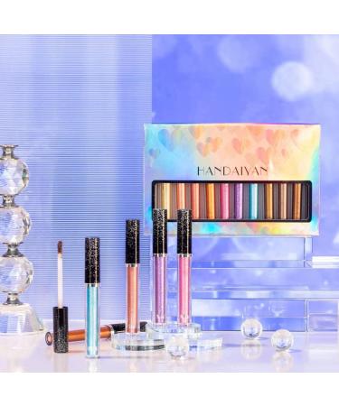 PICKX Liquid Eyeshadow Liquid Glitter Eyeshadow Long Lasting Opaque Liquid Eyeshadow High Impact Multidimensional Metallic Liquid Eyeshadow Reflective Glitter Liquid Eyeshadow Set Makeup Sets - Buy Online on GoSupps.com