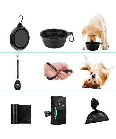 Philorn Dog Treat Pouch Bag with Poop Bag Dispenser & Collapsible Bowl - Blue | Water-Resistant, Reflective, Easy-to-Clean Design - Buy Online on GoSupps.com