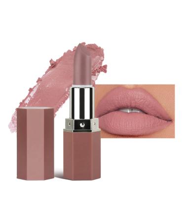 Matte Lipstick Long Lasting Non Stick Cup Velvet Lipstick Lip Gloss Waterproof Lipstick Professional Lipstick Cosmetics Make Up Gifts Full-Coverage Lip Color Lipsticks for Women (Nude) - Buy Online on GoSupps.com